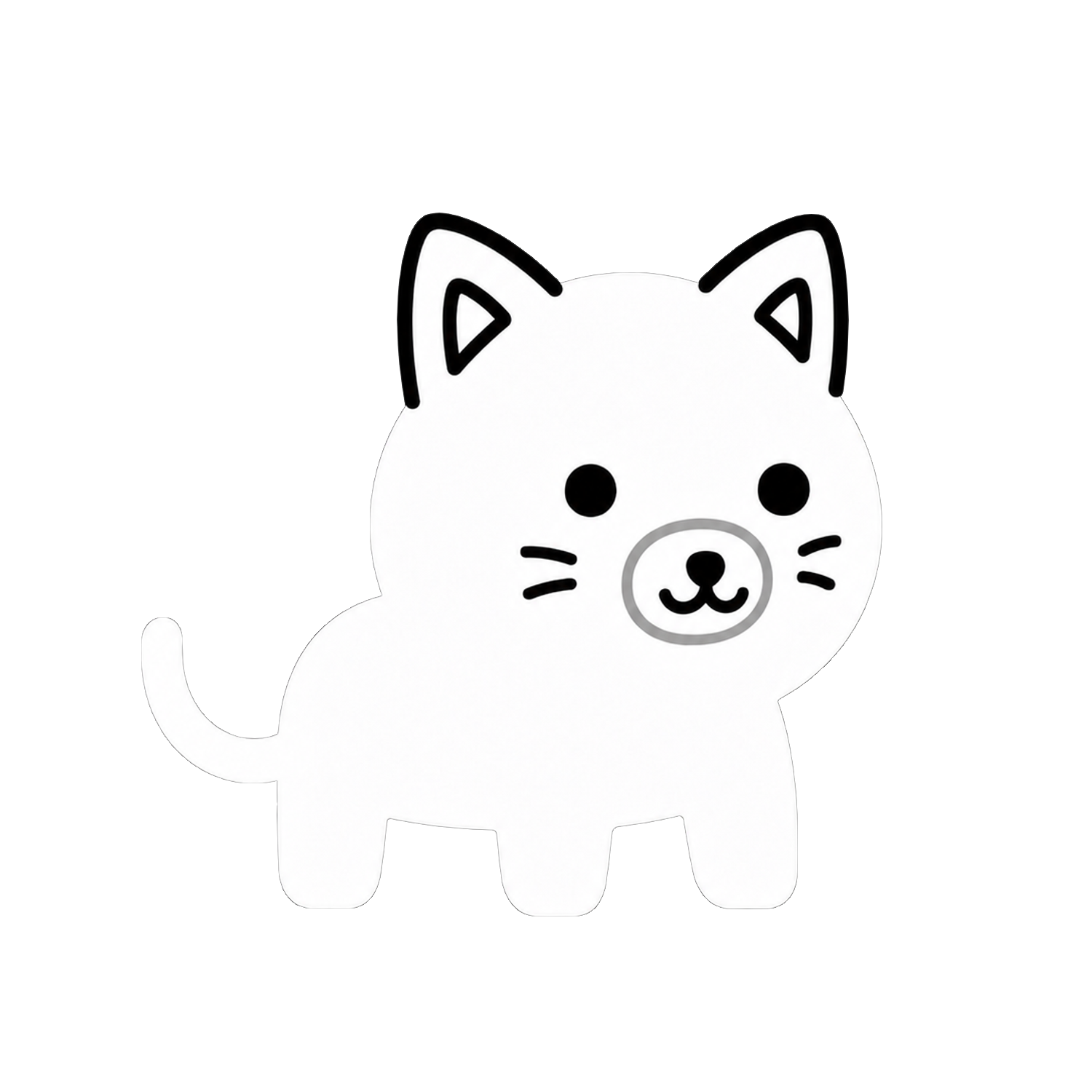 The $CATLET mascot, a tiny neon cat